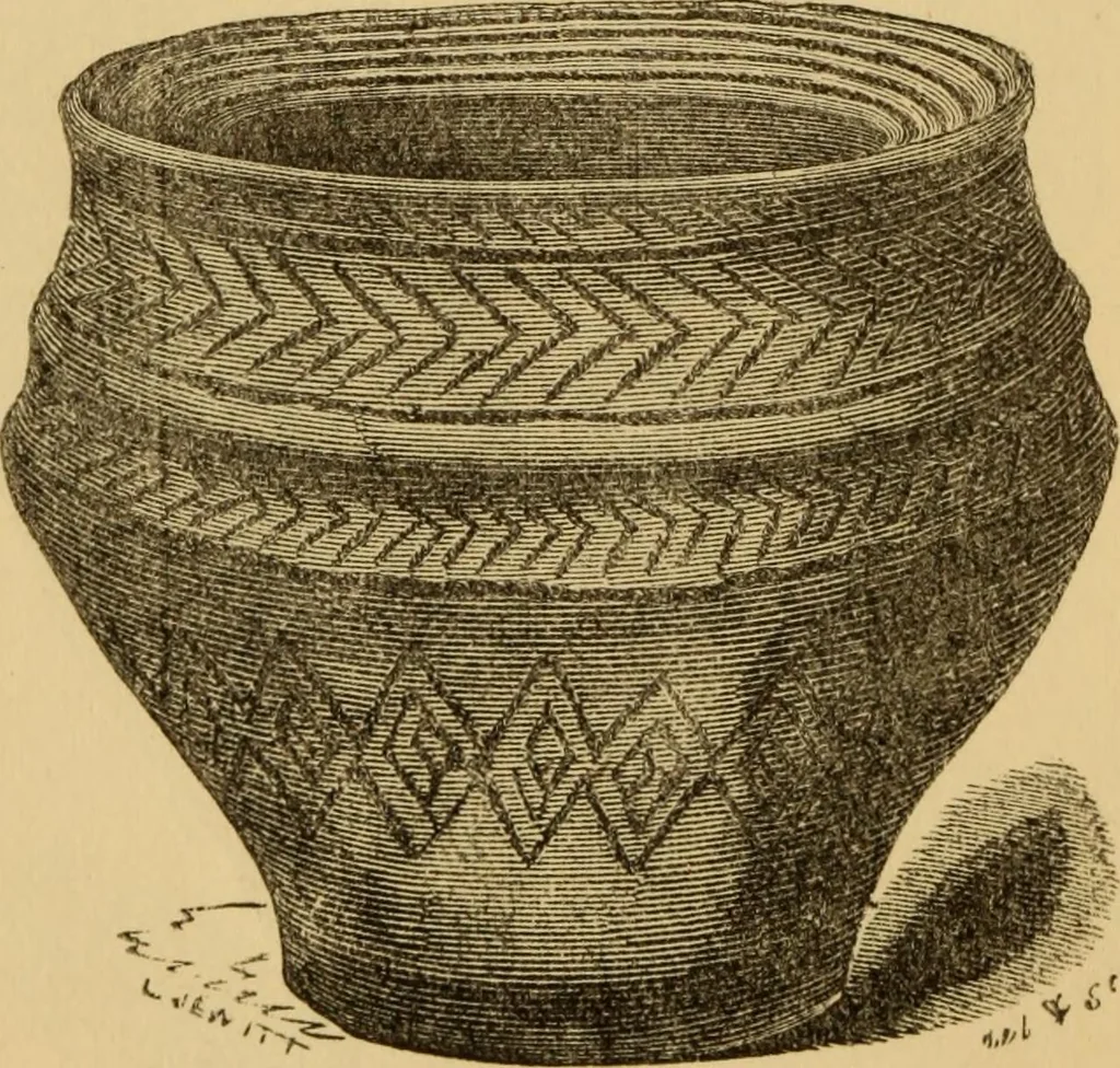 An illustration from Grave-mounds and their contents; a manual of archaeology, as exemplified in the burials of the Celtic, the Romano-British, and the Anglo-Saxon periods, 1870, leaf 128
