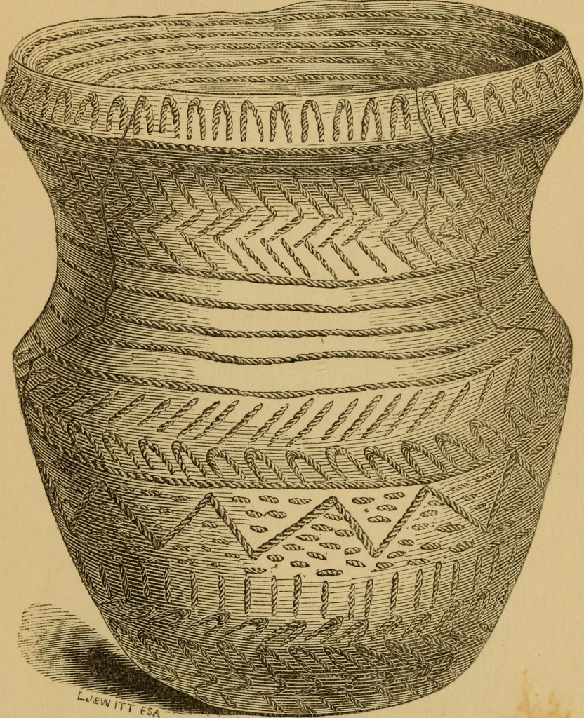 An illustration from Grave-mounds and their contents; a manual of archaeology, as exemplified in the burials of the Celtic, the Romano-British, and the Anglo-Saxon periods, 1870, leaf 133