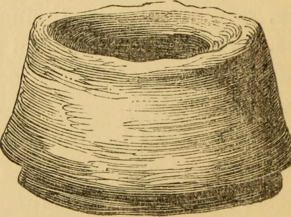 An illustration from Grave-mounds and their contents; a manual of archaeology, as exemplified in the burials of the Celtic, the Romano-British, and the Anglo-Saxon periods, 1870, leaf 136