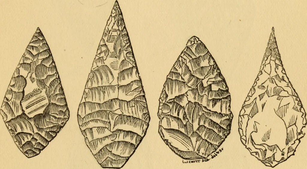 An illustration from Grave-mounds and their contents; a manual of archaeology, as exemplified in the burials of the Celtic, the Romano-British, and the Anglo-Saxon periods, 1870, leaf 149