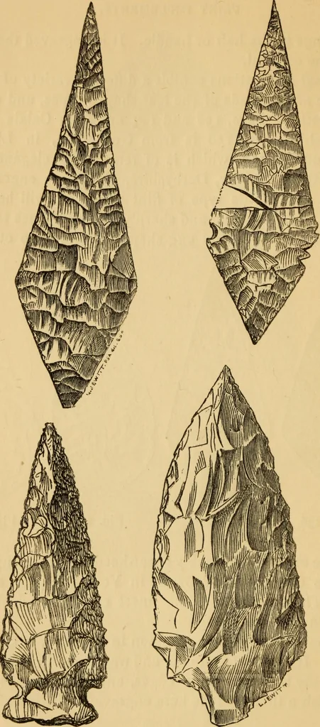 An illustration from Grave-mounds and their contents; a manual of archaeology, as exemplified in the burials of the Celtic, the Romano-British, and the Anglo-Saxon periods, 1870, leaf 150