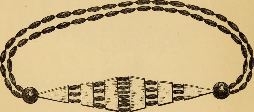 An illustration from Grave-mounds and their contents; a manual of archaeology, as exemplified in the burials of the Celtic, the Romano-British, and the Anglo-Saxon periods, 1870, leaf 154