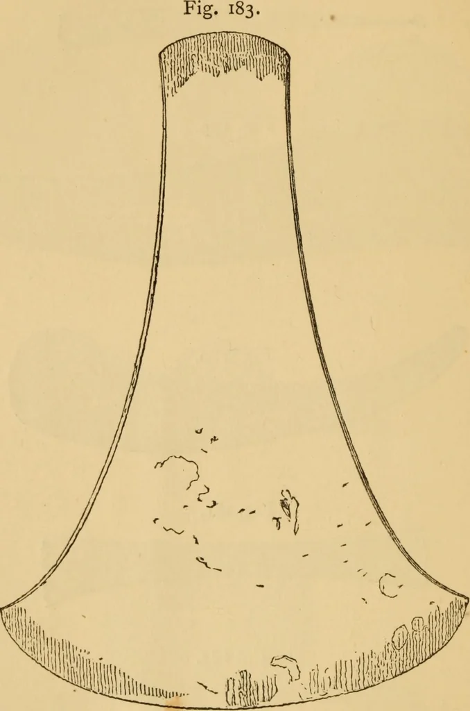 An illustration from Grave-mounds and their contents; a manual of archaeology, as exemplified in the burials of the Celtic, the Romano-British, and the Anglo-Saxon periods, 1870, leaf 158
