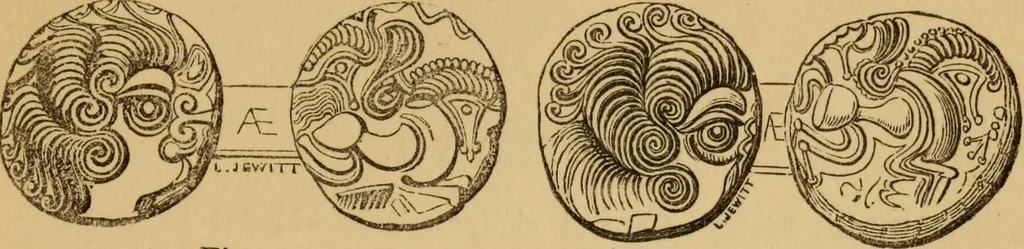 An illustration from Grave-mounds and their contents; a manual of archaeology, as exemplified in the burials of the Celtic, the Romano-British, and the Anglo-Saxon periods, 1870, leaf 163