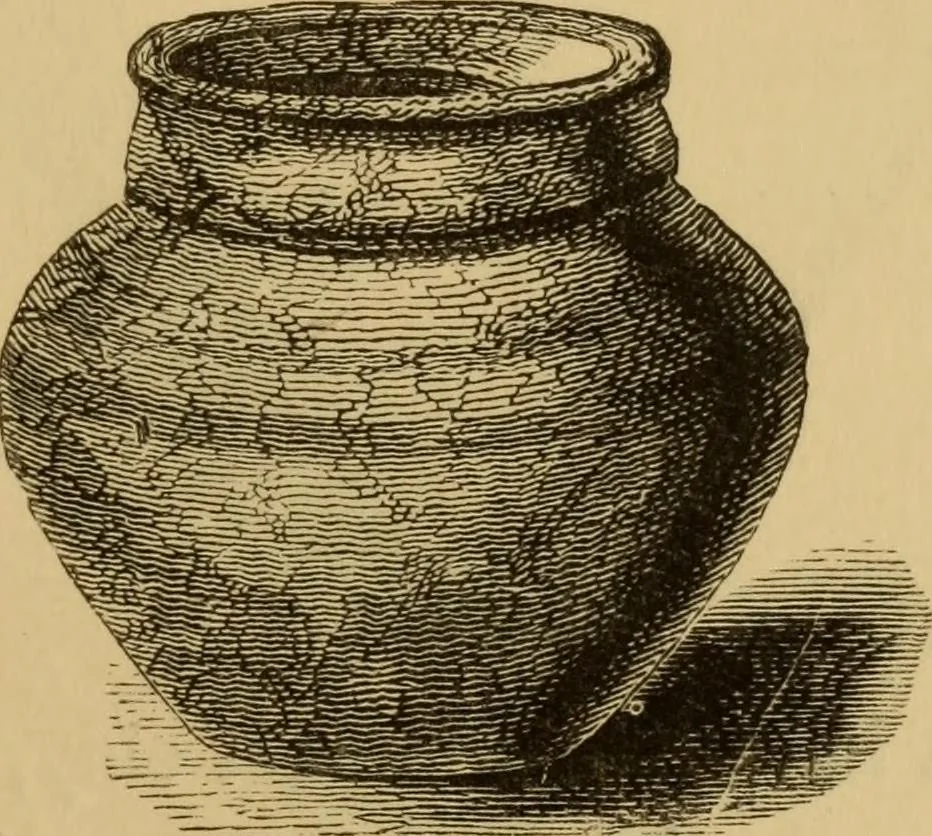 An illustration from Grave-mounds and their contents; a manual of archaeology, as exemplified in the burials of the Celtic, the Romano-British, and the Anglo-Saxon periods, 1870, leaf 197