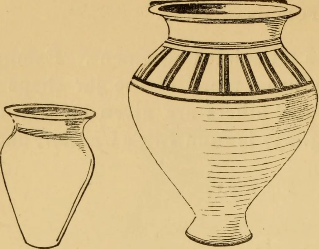 An illustration from Grave-mounds and their contents; a manual of archaeology, as exemplified in the burials of the Celtic, the Romano-British, and the Anglo-Saxon periods, 1870, leaf 200