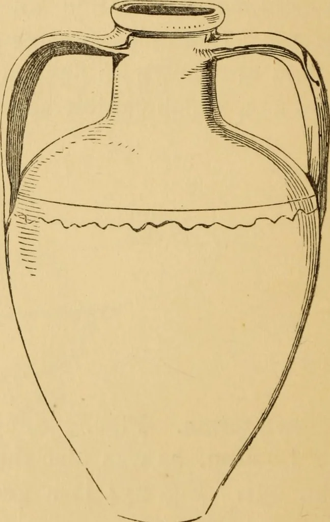 An illustration from Grave-mounds and their contents; a manual of archaeology, as exemplified in the burials of the Celtic, the Romano-British, and the Anglo-Saxon periods, 1870, leaf 202