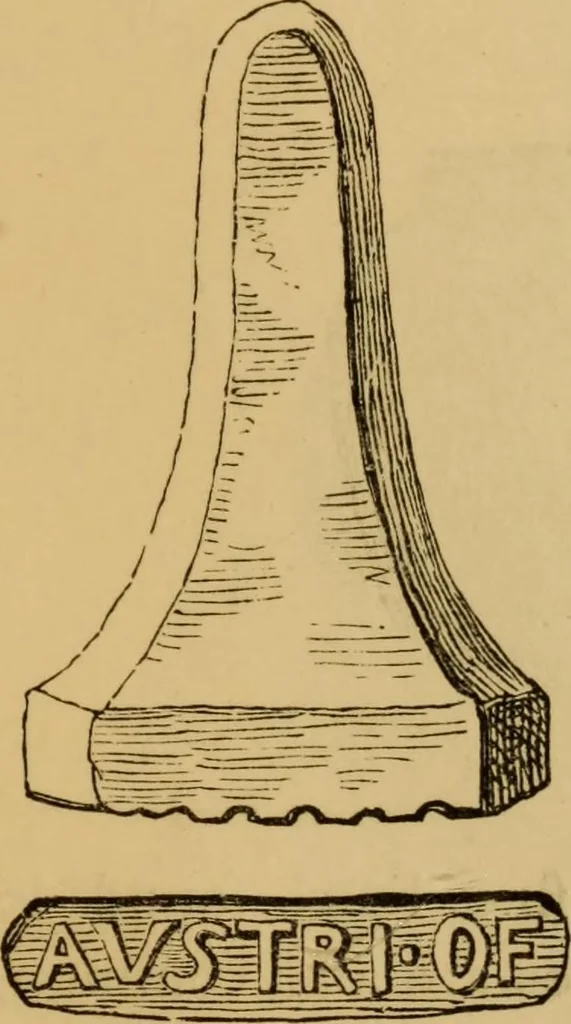 An illustration from Grave-mounds and their contents; a manual of archaeology, as exemplified in the burials of the Celtic, the Romano-British, and the Anglo-Saxon periods, 1870, leaf 207