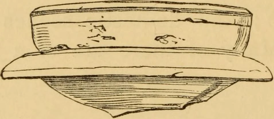 An illustration from Grave-mounds and their contents; a manual of archaeology, as exemplified in the burials of the Celtic, the Romano-British, and the Anglo-Saxon periods, 1870, leaf 214