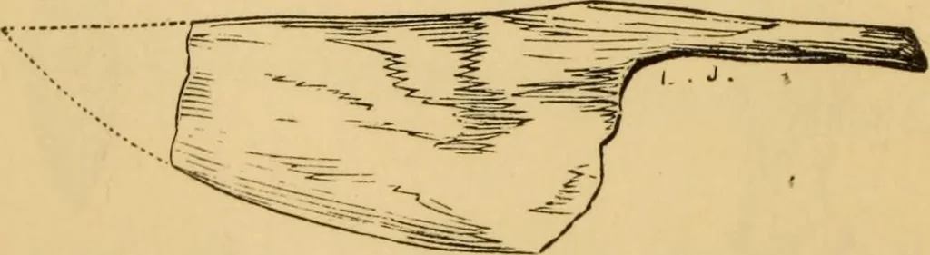 An illustration from Grave-mounds and their contents; a manual of archaeology, as exemplified in the burials of the Celtic, the Romano-British, and the Anglo-Saxon periods, 1870, leaf 222