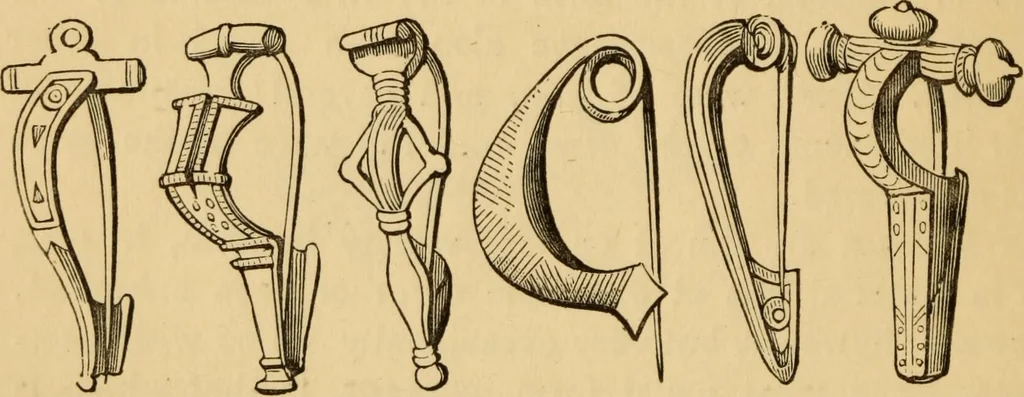An illustration from Grave-mounds and their contents; a manual of archaeology, as exemplified in the burials of the Celtic, the Romano-British, and the Anglo-Saxon periods, 1870, leaf 224