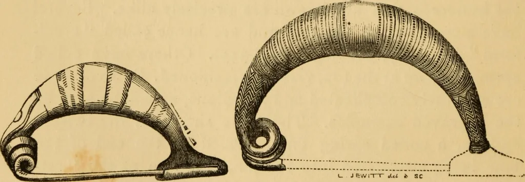 An illustration from Grave-mounds and their contents; a manual of archaeology, as exemplified in the burials of the Celtic, the Romano-British, and the Anglo-Saxon periods, 1870, leaf 224