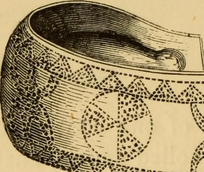 An illustration from Grave-mounds and their contents; a manual of archaeology, as exemplified in the burials of the Celtic, the Romano-British, and the Anglo-Saxon periods, 1870, leaf 226