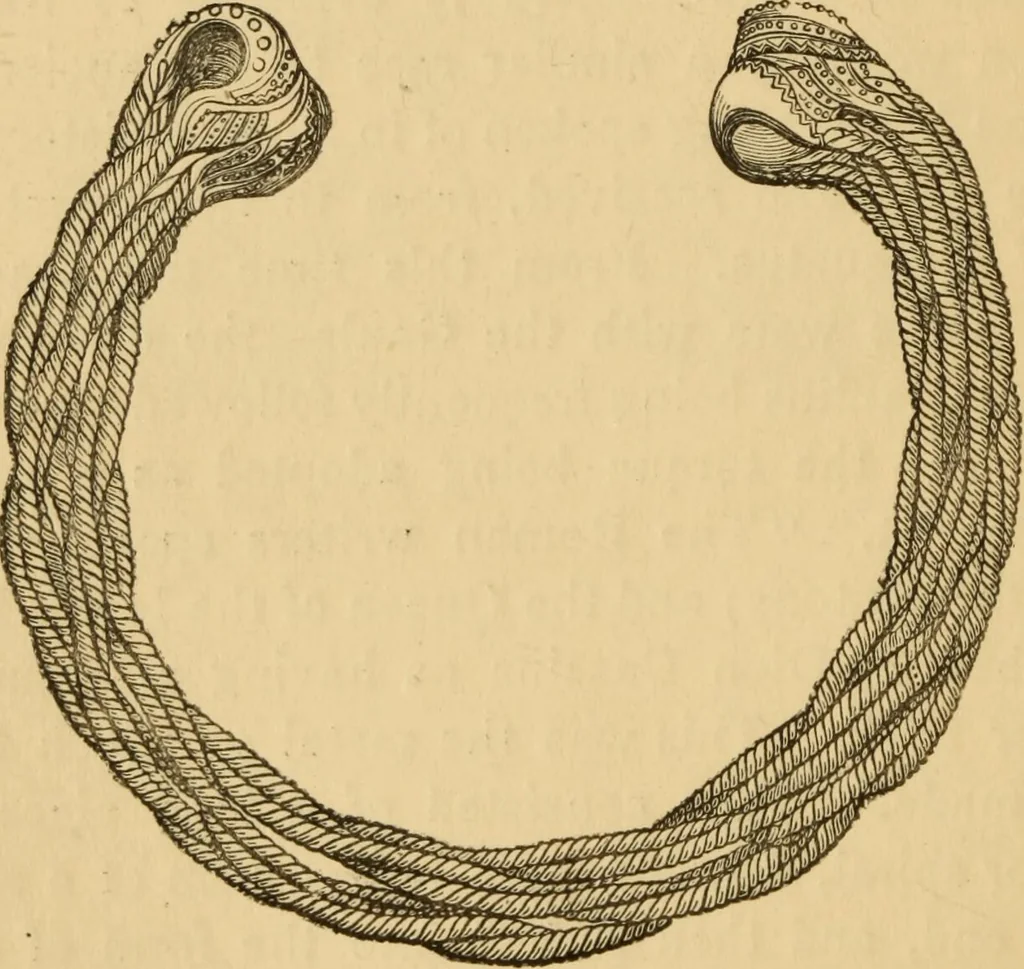 An illustration from Grave-mounds and their contents; a manual of archaeology, as exemplified in the burials of the Celtic, the Romano-British, and the Anglo-Saxon periods, 1870, leaf 228