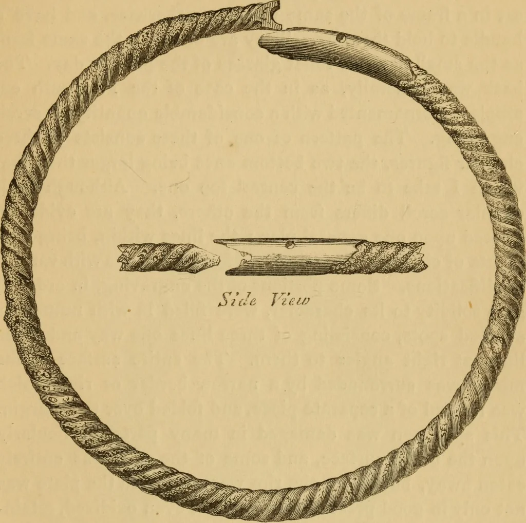 An illustration from Grave-mounds and their contents; a manual of archaeology, as exemplified in the burials of the Celtic, the Romano-British, and the Anglo-Saxon periods, 1870, leaf 229