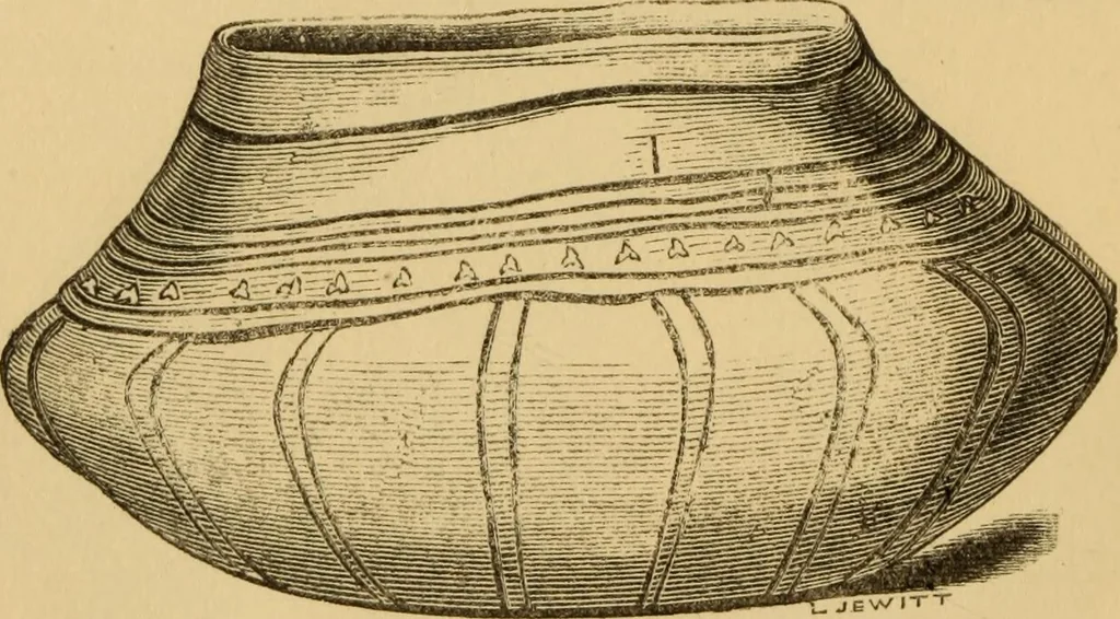 An illustration from Grave-mounds and their contents; a manual of archaeology, as exemplified in the burials of the Celtic, the Romano-British, and the Anglo-Saxon periods, 1870, leaf 254