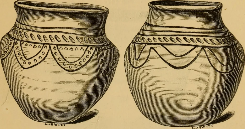 An illustration from Grave-mounds and their contents; a manual of archaeology, as exemplified in the burials of the Celtic, the Romano-British, and the Anglo-Saxon periods, 1870, leaf 255