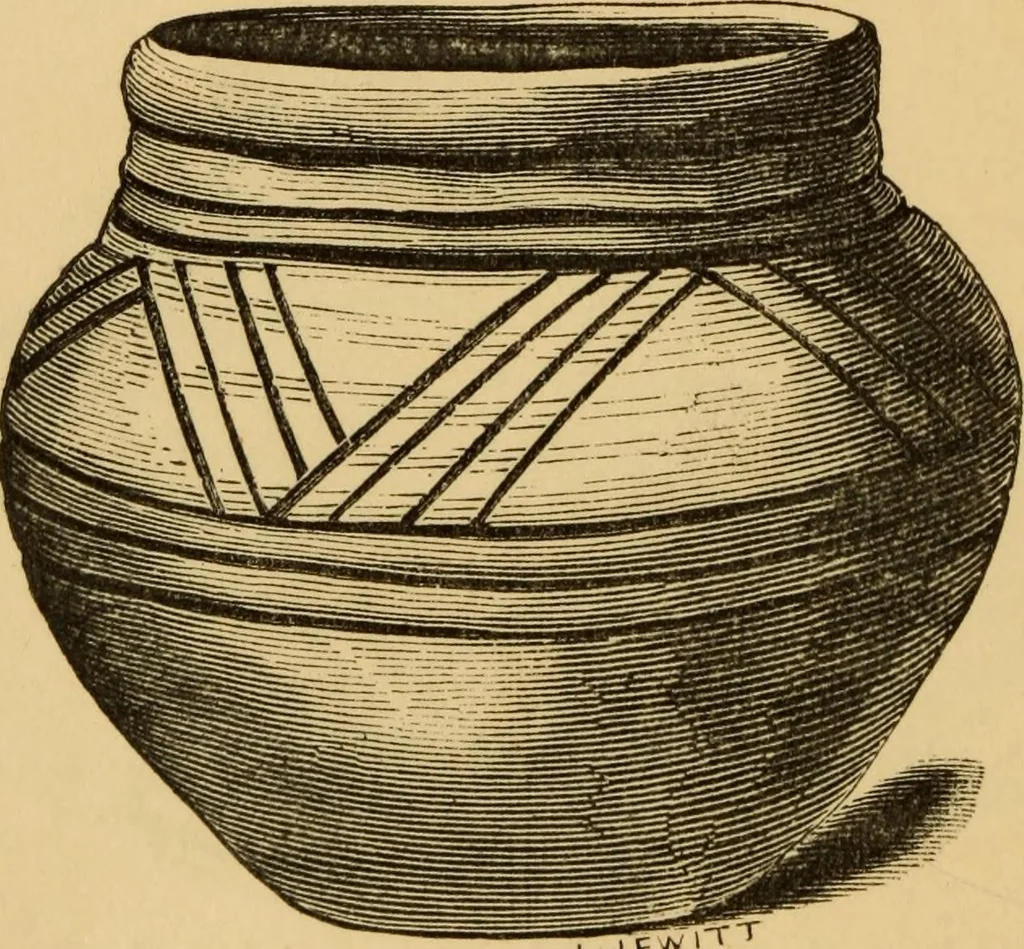 An illustration from Grave-mounds and their contents; a manual of archaeology, as exemplified in the burials of the Celtic, the Romano-British, and the Anglo-Saxon periods, 1870, leaf 256