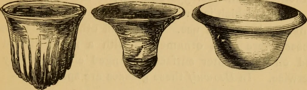 An illustration from Grave-mounds and their contents; a manual of archaeology, as exemplified in the burials of the Celtic, the Romano-British, and the Anglo-Saxon periods, 1870, leaf 259