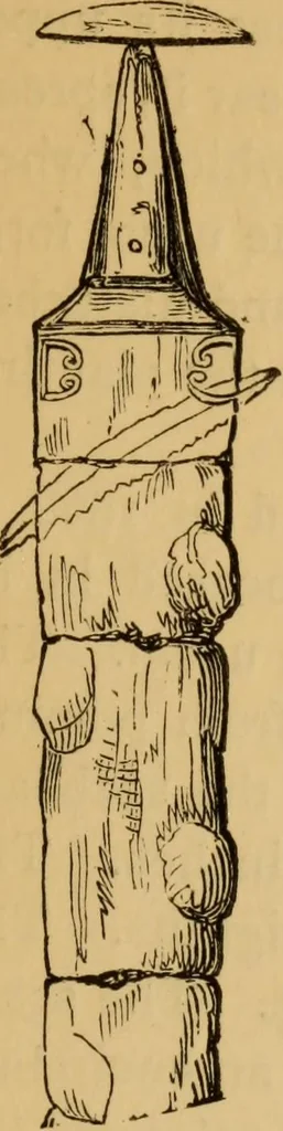 An illustration from Grave-mounds and their contents; a manual of archaeology, as exemplified in the burials of the Celtic, the Romano-British, and the Anglo-Saxon periods, 1870, leaf 267