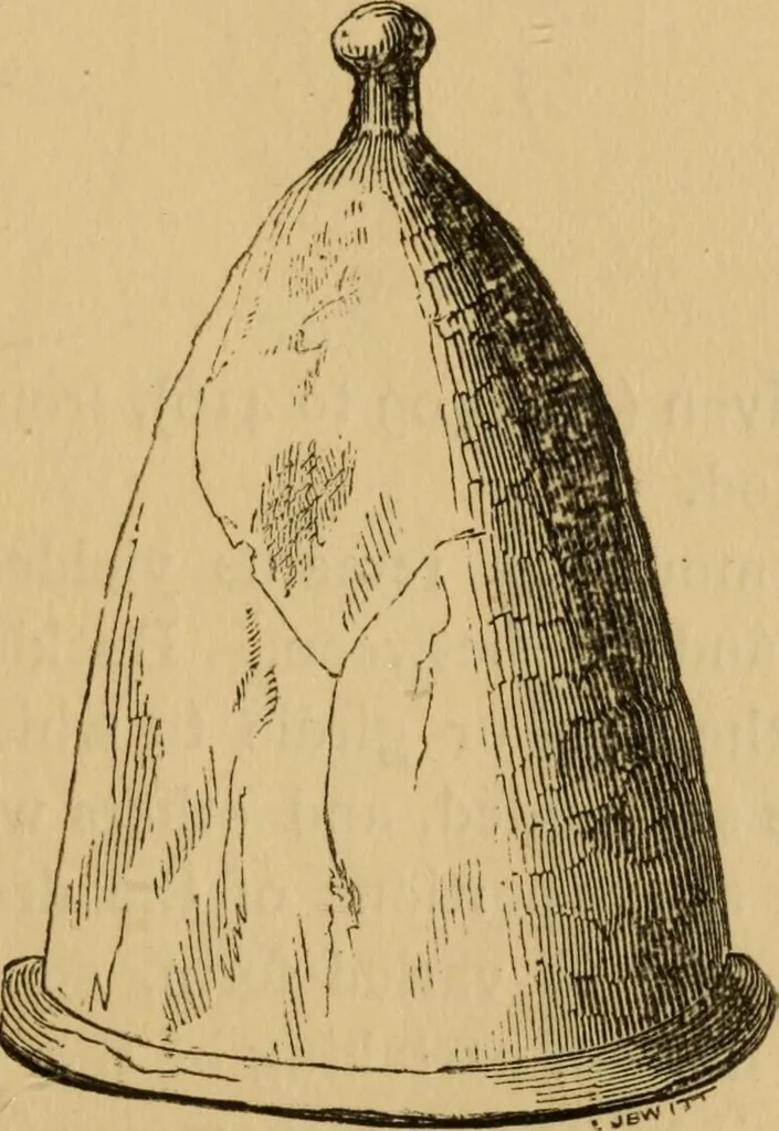 An illustration from Grave-mounds and their contents; a manual of archaeology, as exemplified in the burials of the Celtic, the Romano-British, and the Anglo-Saxon periods, 1870, leaf 277