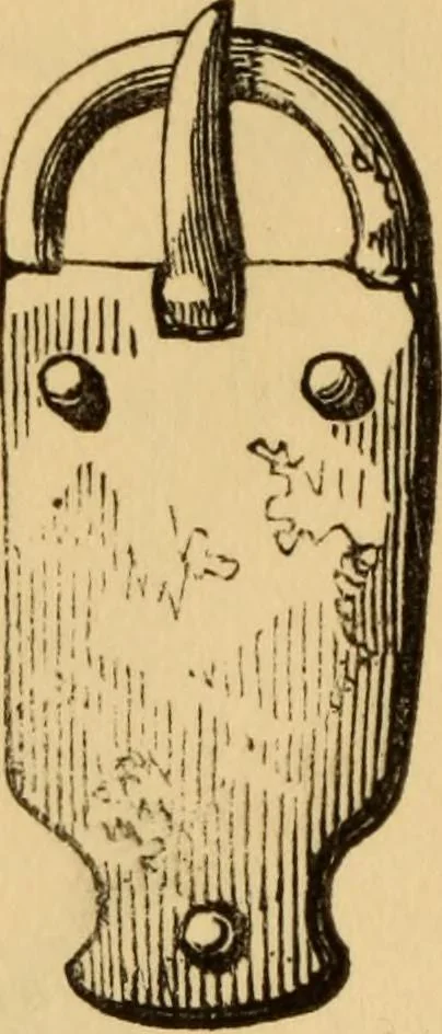 An illustration from Grave-mounds and their contents; a manual of archaeology, as exemplified in the burials of the Celtic, the Romano-British, and the Anglo-Saxon periods, 1870, leaf 280