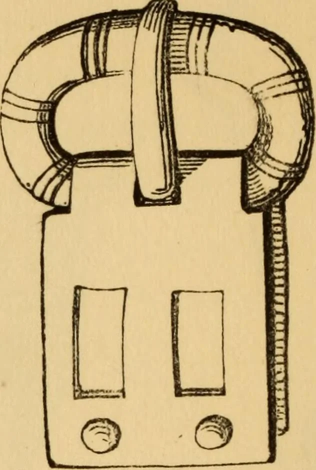 An illustration from Grave-mounds and their contents; a manual of archaeology, as exemplified in the burials of the Celtic, the Romano-British, and the Anglo-Saxon periods, 1870, leaf 280