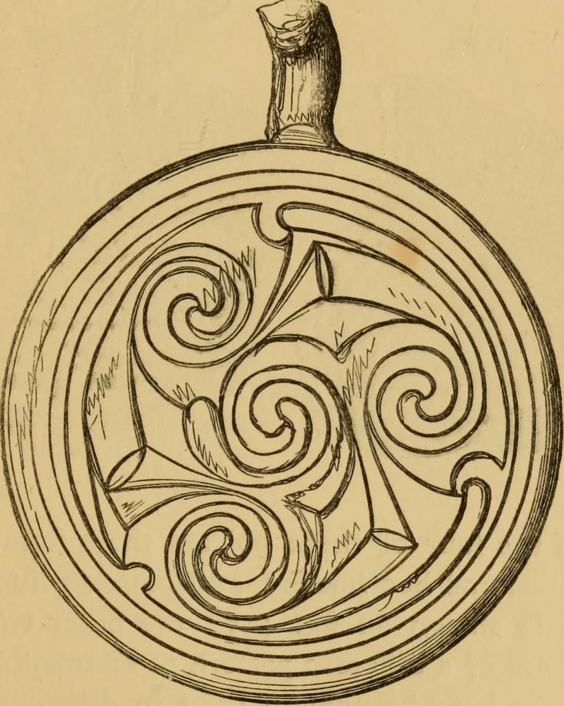 An illustration from Grave-mounds and their contents; a manual of archaeology, as exemplified in the burials of the Celtic, the Romano-British, and the Anglo-Saxon periods, 1870, leaf 291
