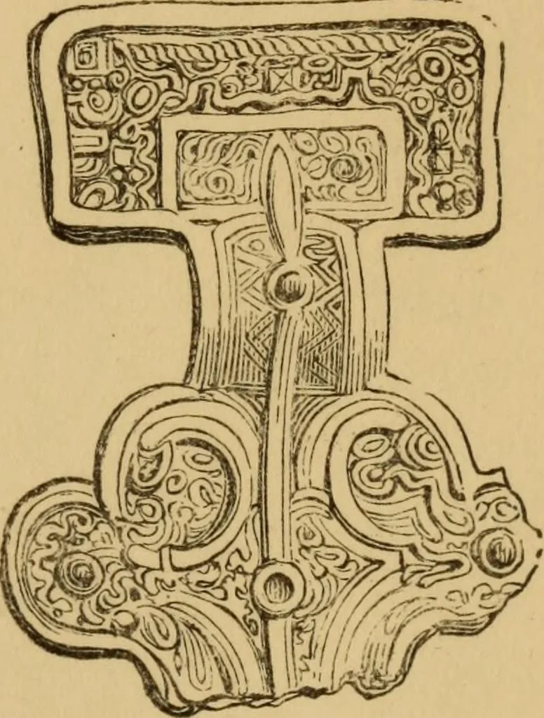 An illustration from Grave-mounds and their contents; a manual of archaeology, as exemplified in the burials of the Celtic, the Romano-British, and the Anglo-Saxon periods, 1870, leaf 301