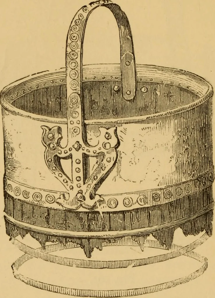 An illustration from Grave-mounds and their contents; a manual of archaeology, as exemplified in the burials of the Celtic, the Romano-British, and the Anglo-Saxon periods, 1870, leaf 312