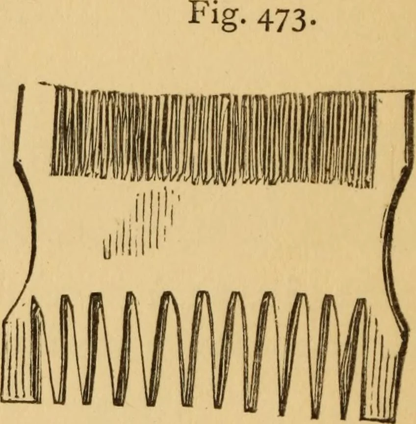 An illustration from Grave-mounds and their contents; a manual of archaeology, as exemplified in the burials of the Celtic, the Romano-British, and the Anglo-Saxon periods, 1870, leaf 318