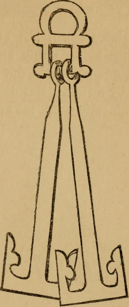 An illustration from Grave-mounds and their contents; a manual of archaeology, as exemplified in the burials of the Celtic, the Romano-British, and the Anglo-Saxon periods, 1870, leaf 321