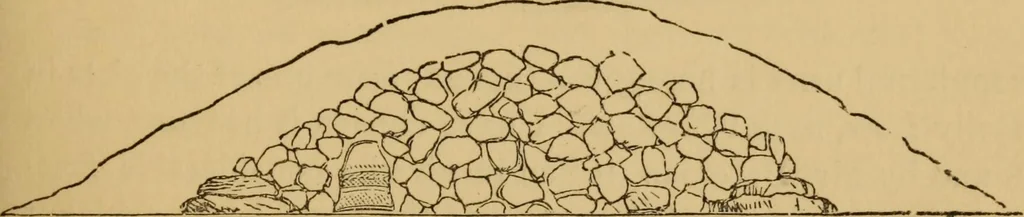 An illustration from Grave-mounds and their contents; a manual of archaeology, as exemplified in the burials of the Celtic, the Romano-British, and the Anglo-Saxon periods, 1870, leaf 63