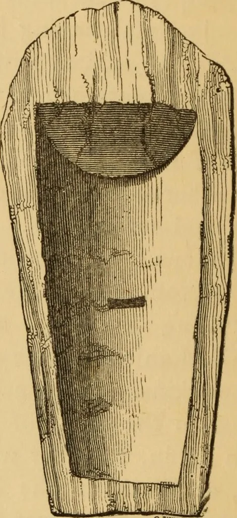 An illustration from Grave-mounds and their contents; a manual of archaeology, as exemplified in the burials of the Celtic, the Romano-British, and the Anglo-Saxon periods, 1870, leaf 78