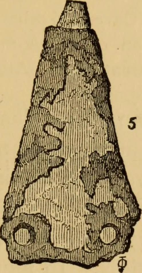 An illustration from Grave-mounds and their contents; a manual of archaeology, as exemplified in the burials of the Celtic, the Romano-British, and the Anglo-Saxon periods, 1870, leaf 79