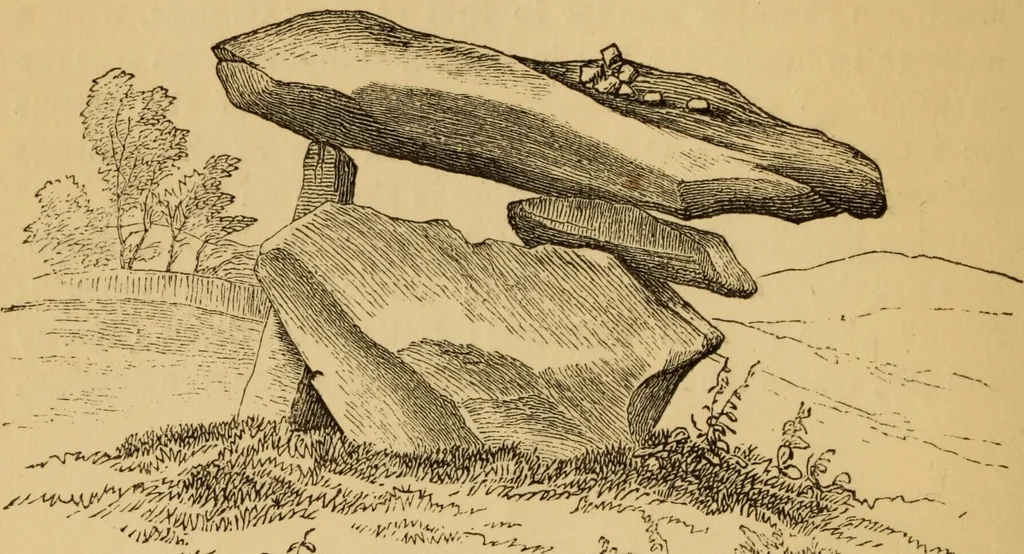 An illustration from Grave-mounds and their contents; a manual of archaeology, as exemplified in the burials of the Celtic, the Romano-British, and the Anglo-Saxon periods, 1870, leaf 92