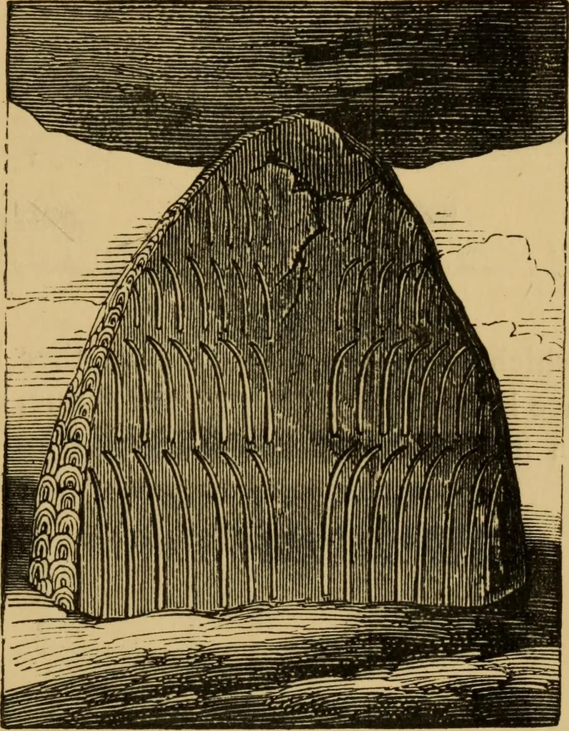 An illustration from Grave-mounds and their contents; a manual of archaeology, as exemplified in the burials of the Celtic, the Romano-British, and the Anglo-Saxon periods, 1870, leaf 97