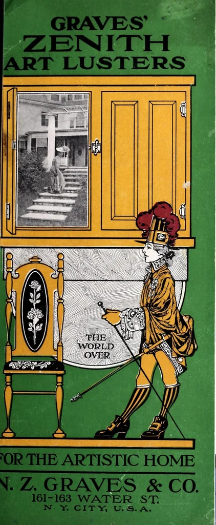 An illustration from Graves' Zenith Art Lusters : the world over for the artistic home., 1907, leaf 1