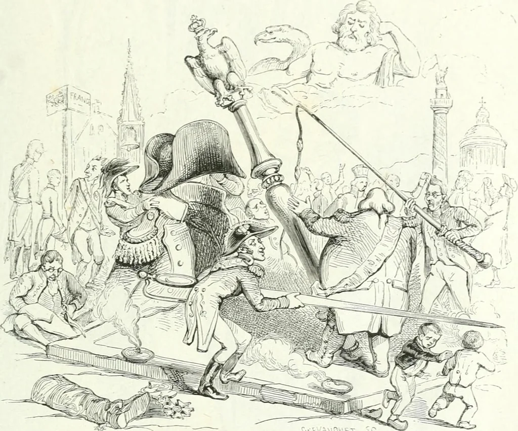 An illustration from Gravures, 1880, leaf 105