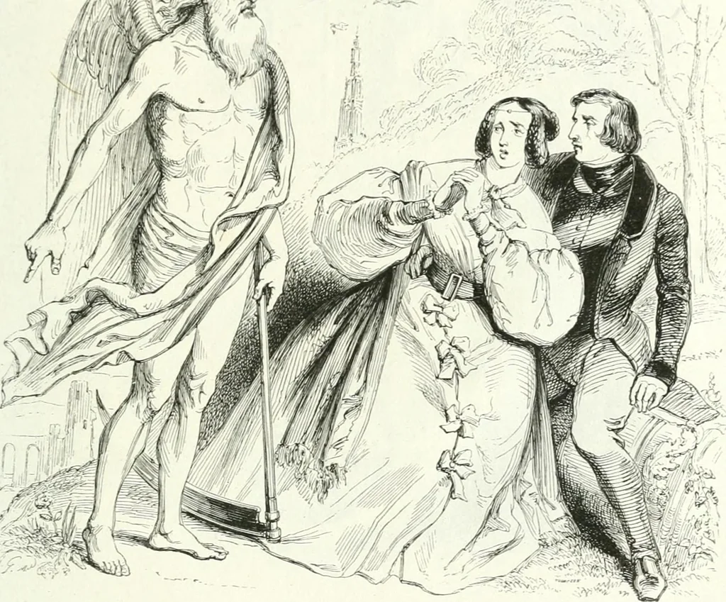 An illustration from Gravures, 1880, leaf 111
