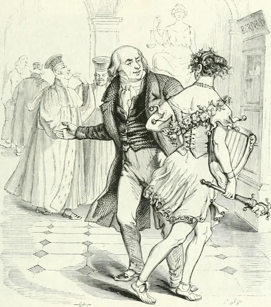 An illustration from Gravures, 1880, leaf 131