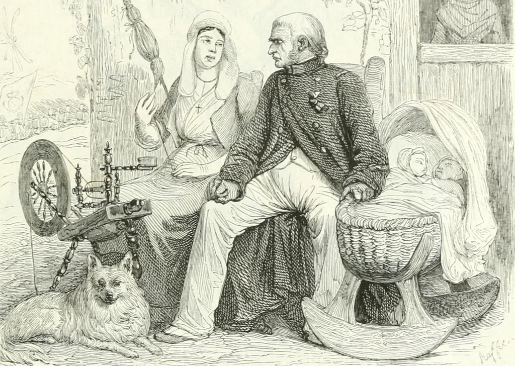 An illustration from Gravures, 1880, leaf 153