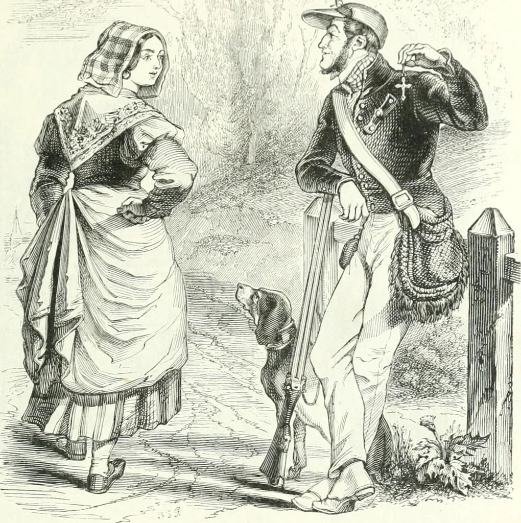 An illustration from Gravures, 1880, leaf 177