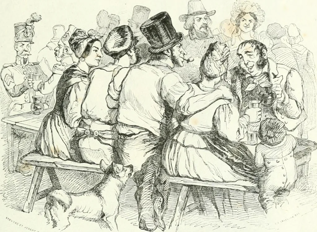An illustration from Gravures, 1880, leaf 19