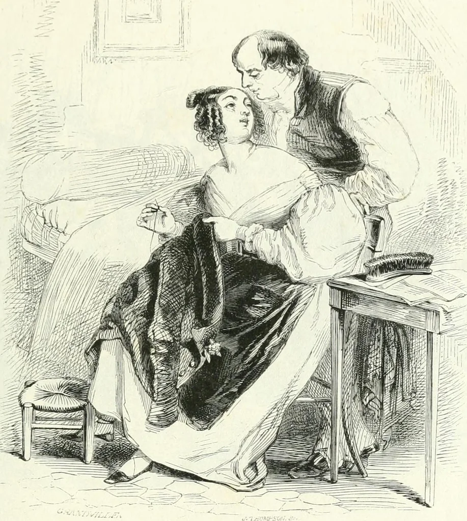 An illustration from Gravures, 1880, leaf 69