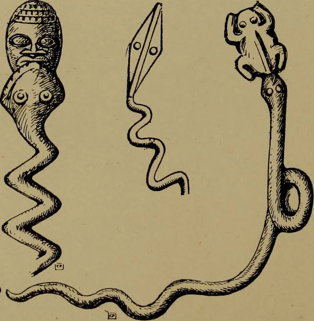 An illustration from Great Benin; its customs, art and horrors, 1903, leaf 104