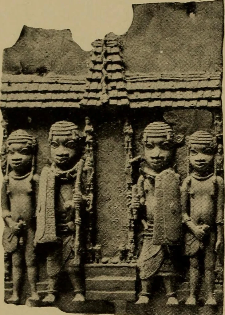An illustration from Great Benin; its customs, art and horrors, 1903, leaf 108