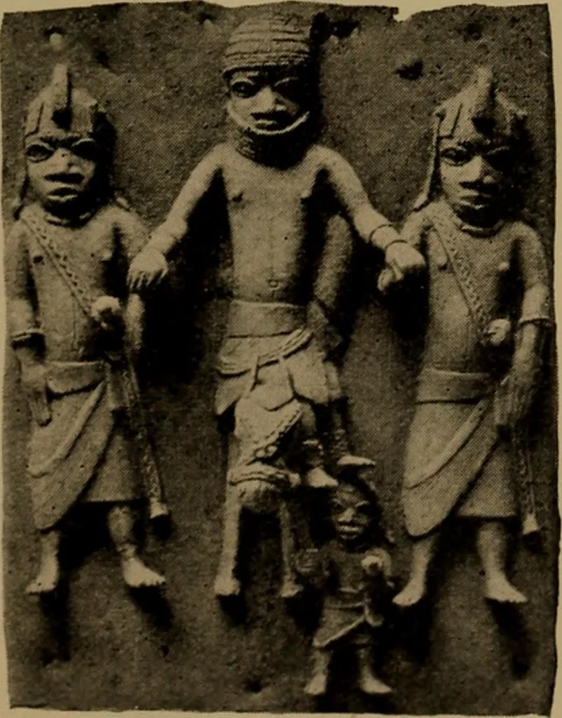 An illustration from Great Benin; its customs, art and horrors, 1903, leaf 121