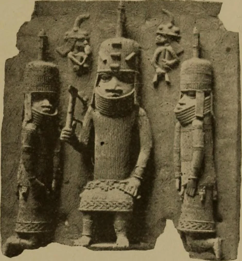An illustration from Great Benin; its customs, art and horrors, 1903, leaf 123