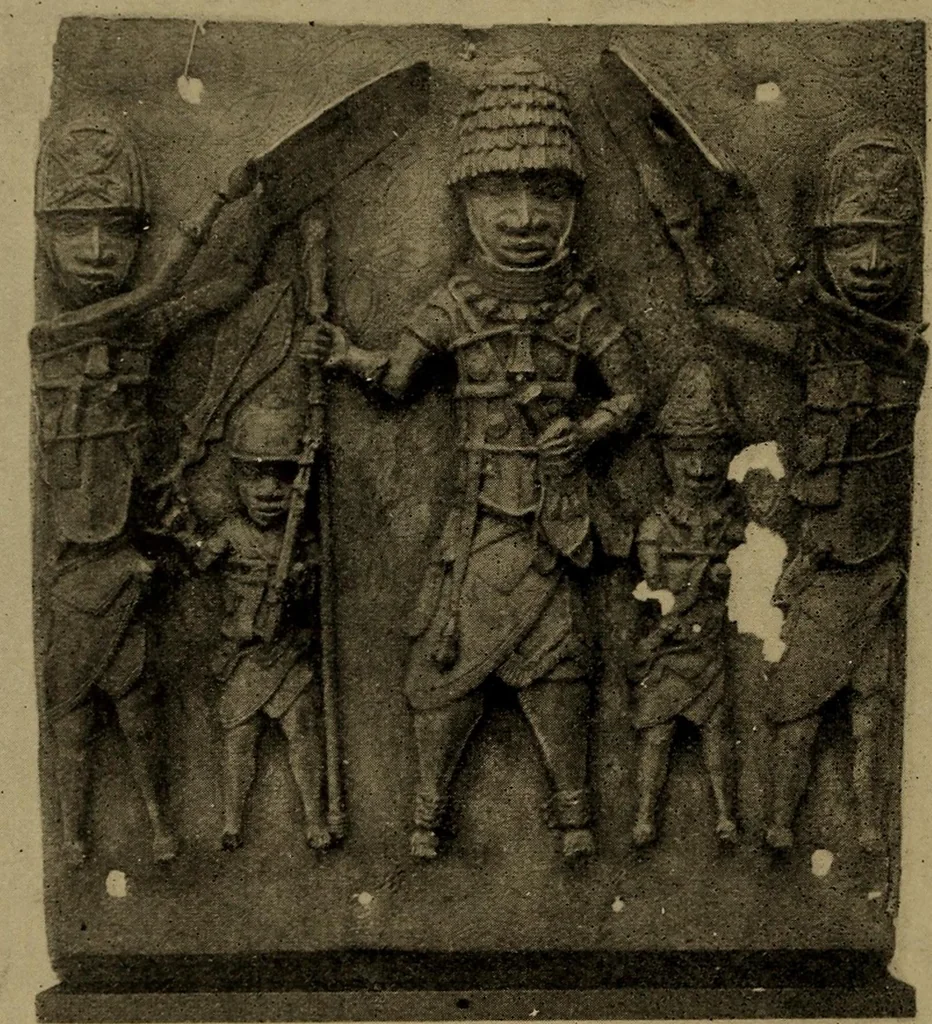 An illustration from Great Benin; its customs, art and horrors, 1903, leaf 124
